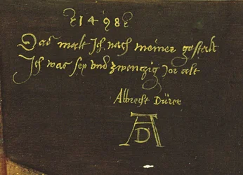 Self Portrait with Gloves (detail)